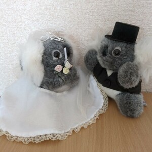 コアラ 新郎新婦 ウエディング ウェルカムドール Australia Toys by OLYMPIC メイド・イン オーストラリア ぬいぐるみ Happy Wedding!