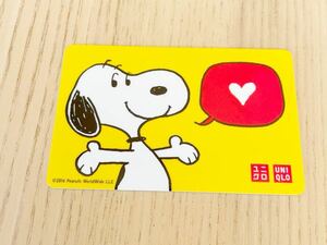 ユニクロギフトカード★SNOOPY★スヌーピーシリーズ★ UNIQLO★ 使用済み残高0円★