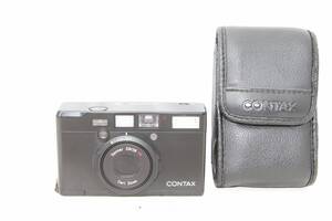 極上品☆CONTAX コンタックス Tix ブラック Sonnar 28mm F2.8 ケース付♪ ##9535