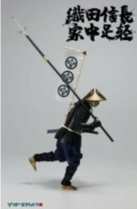 ☆新品　1/12　アクションフィギュア　織田信長軍　足軽　長槍　天下布武　永楽通宝　戦国　時代劇　YEP STUDIO