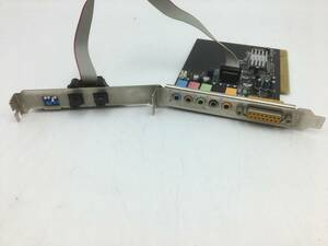 l【ジャンク】サウンドカード CMI8738/PCI-6ch-MX AV515M FRAC1241-1 付属ボード付き PCI