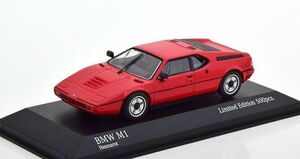 新品未開封 BMW M1 (E26) 1980 レッド 1/43 ミニチャンプス