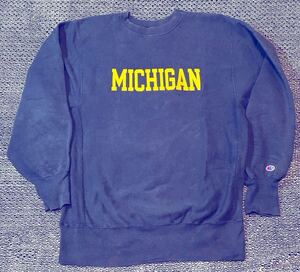 チャンピオン リバースウィーブ XL X-LARGE スウェット トレーナー champion reverse weave 90s MICHIGAN カレッジ USA製 ビンテージ