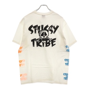 STUSSY ステューシー STUSSY TRIBE SS スカル プリント 半袖 Tシャツ ホワイト