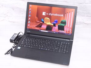 Bランク 東芝 dynabook B65/J 第8世代 i3 8130U 新品SSD256GB メモリ8GB HD液晶 DVD Win11