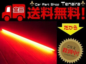 LED アルミカバー付 テープライト 蛍光灯 24v 赤発光 デコトラ アートトラック 船舶 送料無料/7