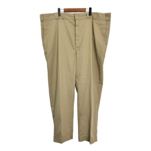 60年代 Dickies ディッキーズ ワークパンツ ヴィンテージ 大きいサイズ カーキ (メンズ W46相当) 中古 古着 S0186