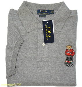 【 新品 】ラルフローレン ■ ポロベア 鹿の子ポロシャツ ■ メンズ XL / EU XXL ■ グレー POLO RALPH LAUREN 正規品
