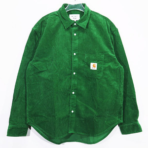 AWAKE NY アウェイク ニューヨーク x Carhartt カーハート AWAKE NY SHIRT ロングスリーブ コーデュロイ シャツ 長袖 グリーン OTHER novk