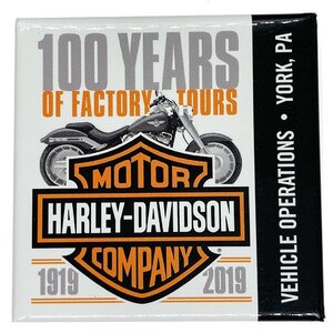 ハーレーダビッドソン ファクトリーツアー 缶バッジ Harley Davidson Factory Tours Badge ハーレー バイカー HARLEY-DAVIDSON Biker