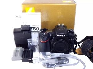 送料無料! Nikon D750 ニコン ボディ シャッター14,110回 完動 美品 FX フルサイズ デジタル 一眼レフ カメラ Digital Camera 箱 セット 黒