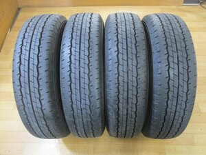 新車外し タイヤ 4本セット バリ山 イボ付付き 2024年製造 195/80R15 107/105S LT ダンロップ SP 175N 200系 ハイエース NV350 キャラバン