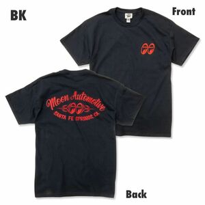 送料200円　MOON Auto SFS Tシャツ [MQT175]　MOONEYES　Mサイズ BK