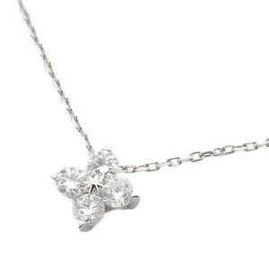 STAR JEWELRY スタージュエリー ブライテストスター ネックレス Pt950/ダイヤモンド0.13ct【いおき質店】