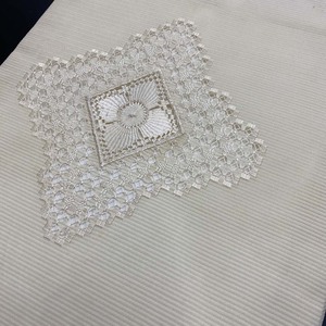 夏名古屋帯 名古屋帯 九寸 中古 絽 刺繍 夏用 リサイクル リユース ポイント柄 普段着 お洒落着 紬 小紋 正絹 ハンドメイド 2583