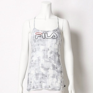 Lサイズ 白 新品 FILA ヨガトップス ブラトップ YOGA ヨガウェア 水着 カップ付きキャミソール タンクトップ 水陸両用 定価5390円 送料無