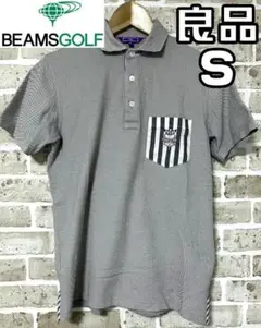 良品 ビームスゴルフ BEAMS GOLF メンズ 半袖 ポロシャツ Sサイズ