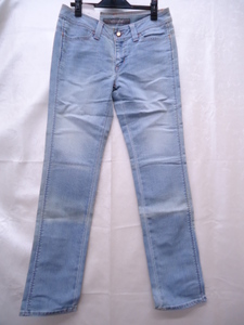 【KCM】denim-9-30★ワケあり（長期保管品）★【BRAPPERS】SECOND class　レディース　デニムパンツ ジーンズ　サイズ 30　ライトブルー系