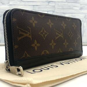 新型モデル●極美品 ルイヴィトン LOUIS VUITTON マカサー モノグラム ヴェルティカル ジッピーウォレット 財布 メンズ レディース M60109