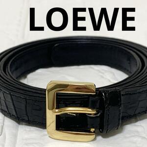 LOEWE　 ロエベ ベルト ブラック　ゴールド