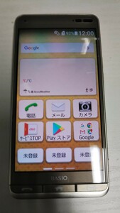 AG929 au BASIO3 かんたんスマホ KYV43 KYOCERA 4G androidスマートフォン 簡易動作確認＆簡易清掃＆初期化OK 判定○ 現状品 送料無料 