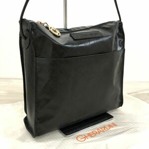 ☆送料無料☆ 未使用品 GHERARDINI ショルダーバッグ 超軽量 ブラック ポシェット ゲラルディーニ 保存袋 461