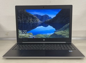 中古ノートパソコン★Windows10★HP Core i5-7200U/@2.71GHz/4GB/HDD 500GB/15インチ以上★