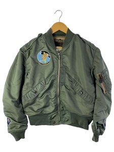 U.S.AIR FORCE◆フライトジャケット/M/ナイロン/KHK/MIL-J-7448C//