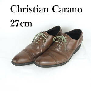 MK0212*Christian Carano*クリスチャン カラノ*メンズビジネスシューズ*27cm*茶