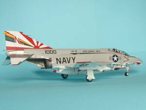 ハセガワ 1/48 マクダネルダグラス Ｆ-4Ｎ ファントムⅡ VF-111”SUNDOＷNERS” NL200 1975年秋Ver. 完成品