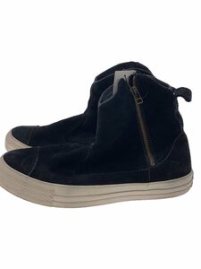 CONVERSE◆ブーツ/27.5cm/ブラック/レザー/1SD185/サイドジップ/スウェード