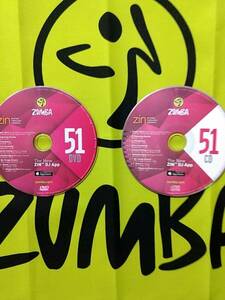 即決　ZUMBA　ズンバ　ZIN51　DVD　＆　CD　インストラクター専用