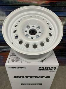 【新品 売切！】POTENZA スーパーラップ 2本『15×7.5 +-0 4×114.3』ハチロク AE86 TE37