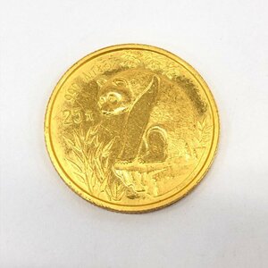 K24IG　中国　パンダ金貨　1/4oz　25元　1993　総重量7.7g【CEBE6022】