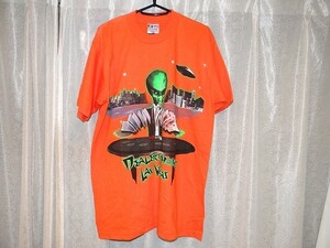 新品 90年代 USA製 BAYSIDE エイリアン 宇宙人 UFO ラスベガス ディーラー DEALERS CHOICE LASVEGAS カジノ ギャンブル アメリカ Tシャツ L