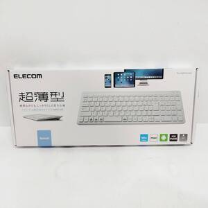 ●未使用 未開封 エレコム TK-FBP101WH Bluetooth ワイヤレスキーボード ELECOM ホワイト テンキー付き 超薄型 デバイス最大3台 M1101