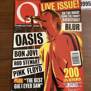 B2478　1995 年「Q」Q誌 英国月刊音楽雑誌　イギリス　英国　ビンテージ ロック　エンターテインメント 音楽 洋楽 Q MAGAZINE バンド