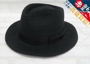 1H7467/未使用品 CPH 711JB HAT/TEAR-PINCH シープラスヘッドウェア ストローハット 日本製