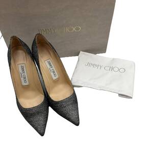 JIMMY CHOO ジミーチュウ パンプス レザー ラメ ヒール サイズ 35 1/2