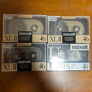 カセットテープ　未開封　maxell 　マクセル　4本