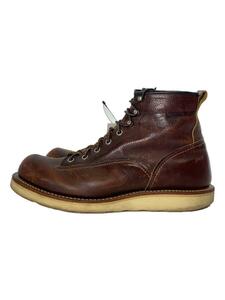 RED WING◆レースアップブーツ・ラインマン/US8/BRW/レザー