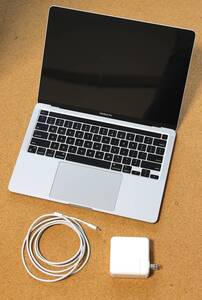 【難あり・ジャンク】MacBook Pro A2338 2020 13インチ/M1/8gbメモリ/256SSD/USキーボード/シルバー（※箱なし）