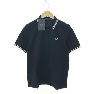 未使用品◆FRED PERRY フレッドペリー 半袖ポロシャツ サイズ:10◆G3600 ブラック レディース ティップライン ロゴ トップス 2024SS 23