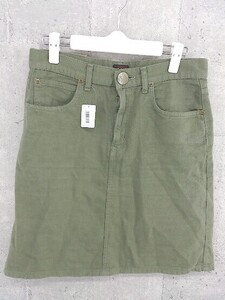 ◇ LEE UNITED AROOWS GREEN LABEL RELAXING 膝丈 スカート サイズM カーキ レディース