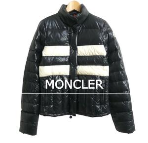 MONCLER モンクレール EVE イヴ 2006年限定モデル サイズ00 トーマス ライン スタンドカラー フルジップ ダウンジャケット 黒 ブラック