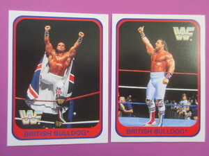 デイビー・ボーイ・スミス2種セット　プロレスカードMerlin WWF BRITISH BULLDOG/WWE/WCW/商品説明欄全部必読！入札条件＆取引条件厳守！