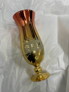 MGM GRAND Hollywood ゴールド グラス 高さ約24センチ 口径約8.5センチ