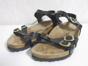 ビルケンシュトック BIRKENSTOCK サンダル ブラック ラメ 23.0 irmri 北6763