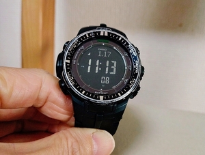 JUNK ジャンク CASIO PRW-3000-1A TOUGH SOLARPRO-TREK 電波ソーラー カシオ プロトレック