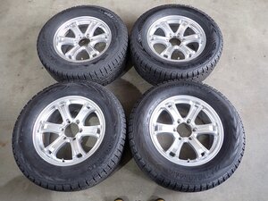 YS14795【送料無料285/60R18】パジェロなどに リフトアップ車等 中古スタッドレス ★18×8J 139.7/6H ET40★【個人宅配達不可】